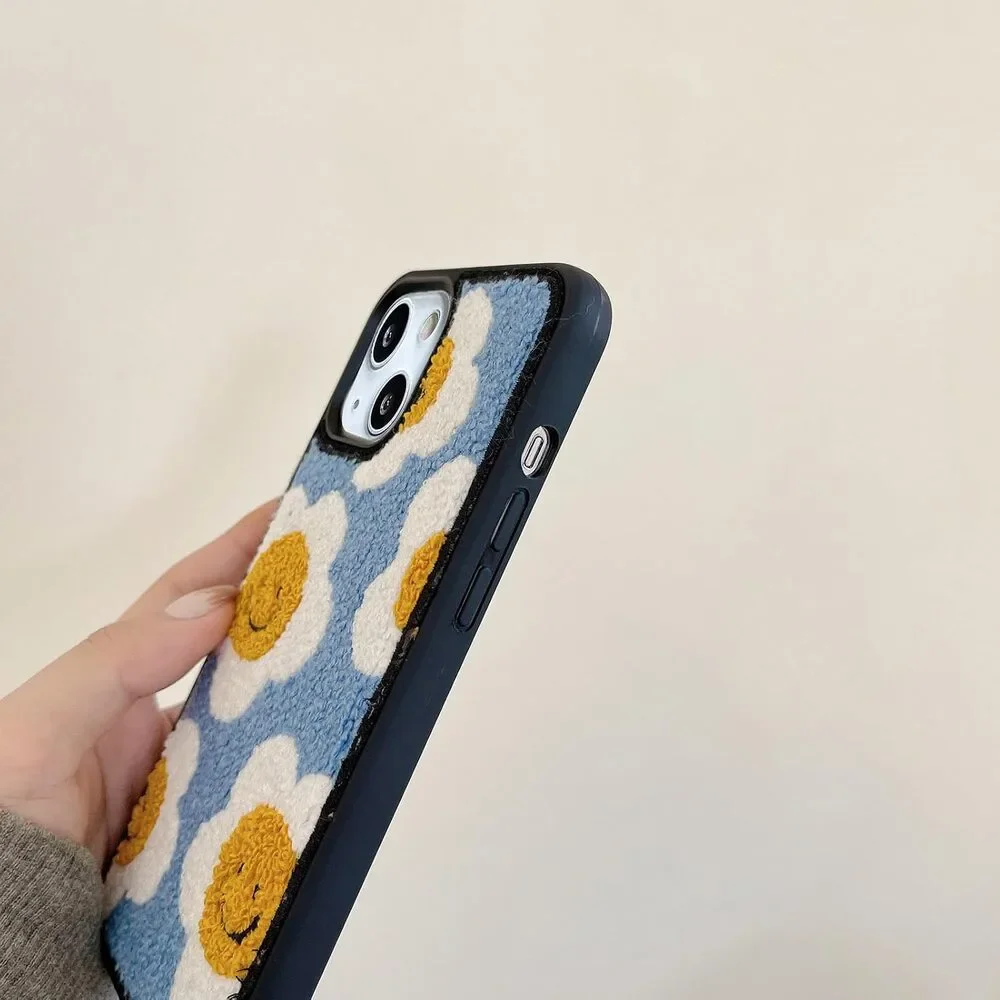 Cute Sunflower Phone Case for iPhone 15 6.1inch 2023 Cool Girls Women